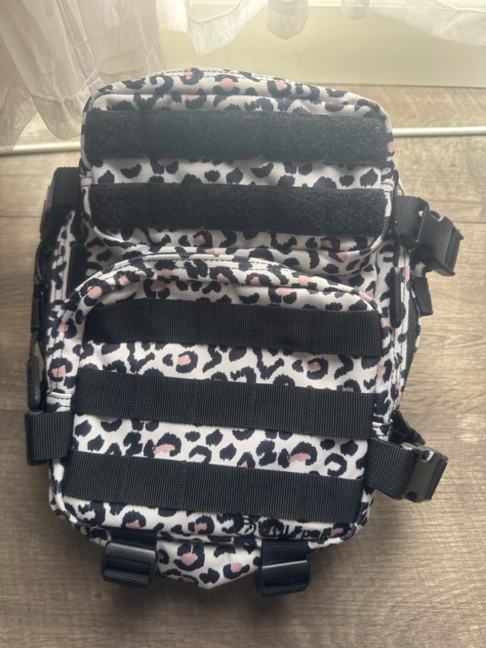 WolfPak Leopard Print Backpack - Pink & Black 9L